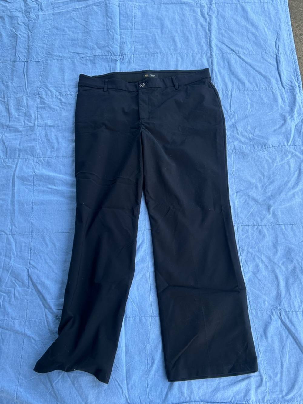 Lee Women's Navy Straight-Leg Trousers